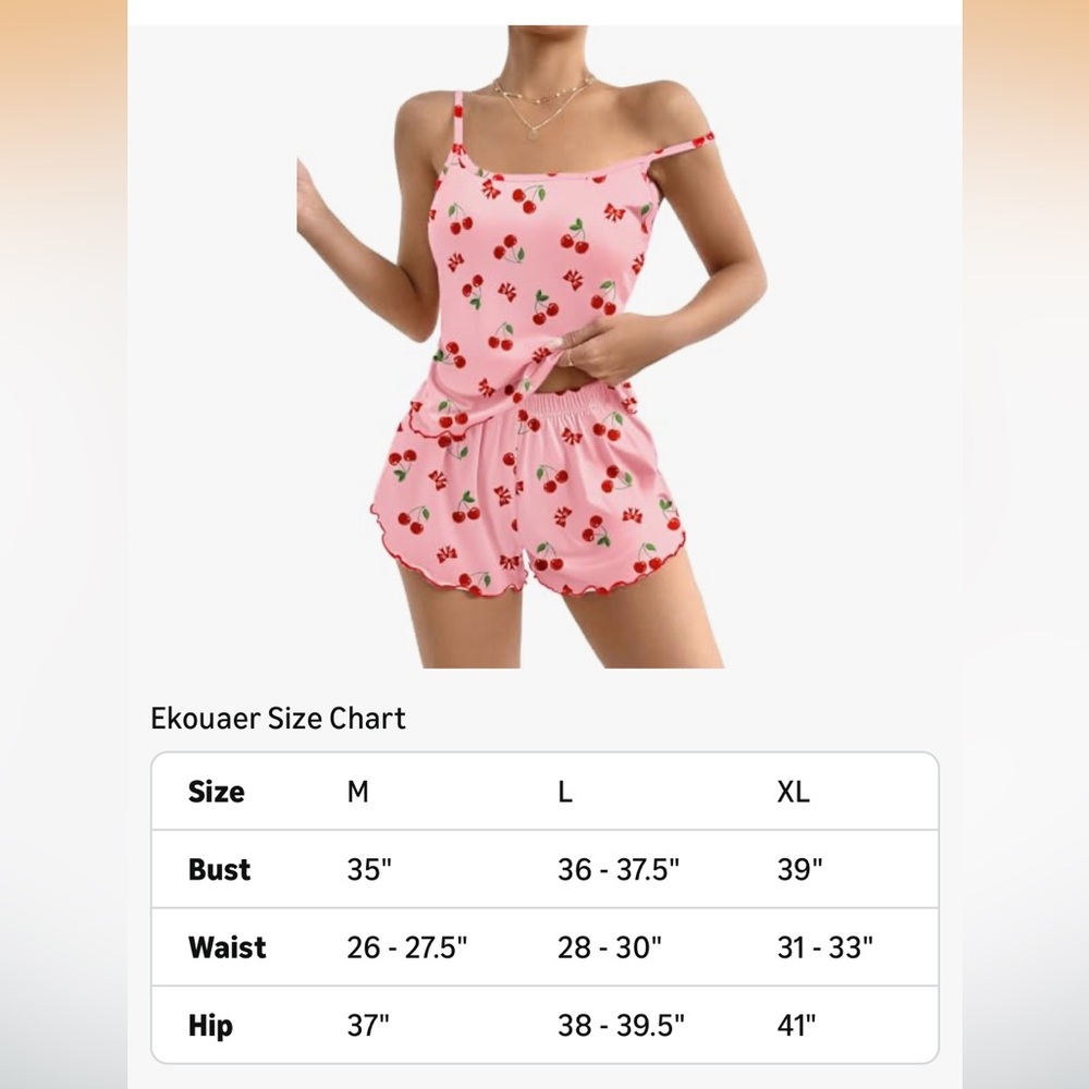 Cherry Print Sleepwear Set - Picture 6 of 6